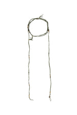Green Suede Rope Belt (long)