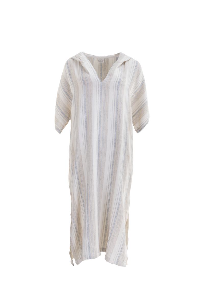 Ares Kaftan Raw Striped