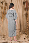 Ares Kaftan Dark Grey Striped