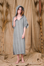 Ares Kaftan Dark Grey Striped