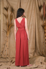 Gaia Dress Red Dahila